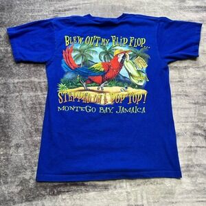 Vintage Y2K Jimmy Buffett Margaritaville‎ Shirt Mens S Jamaica Parrot Flip Flop